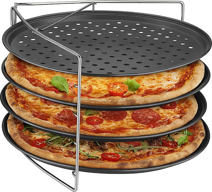 Relaxdays Set de plaques à pizza