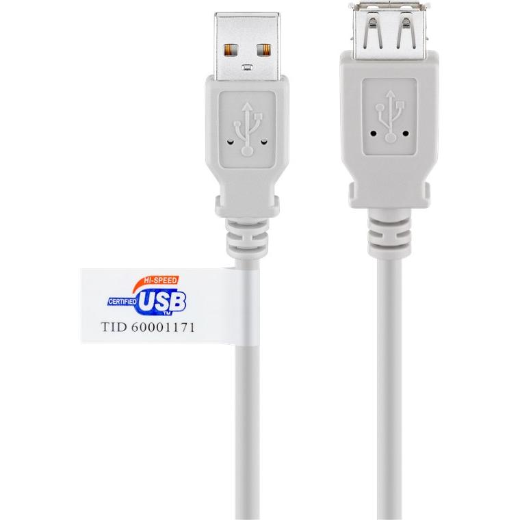 Goobay USB-Verlängerungskabel (3 m, USB 2.0), USB Kabel