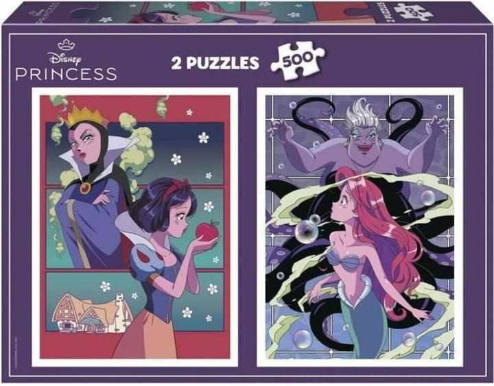 Produktbild Educa Puzzle Disney-Bösewicht und Prinzessin 2x500 dlks (500 Teile)