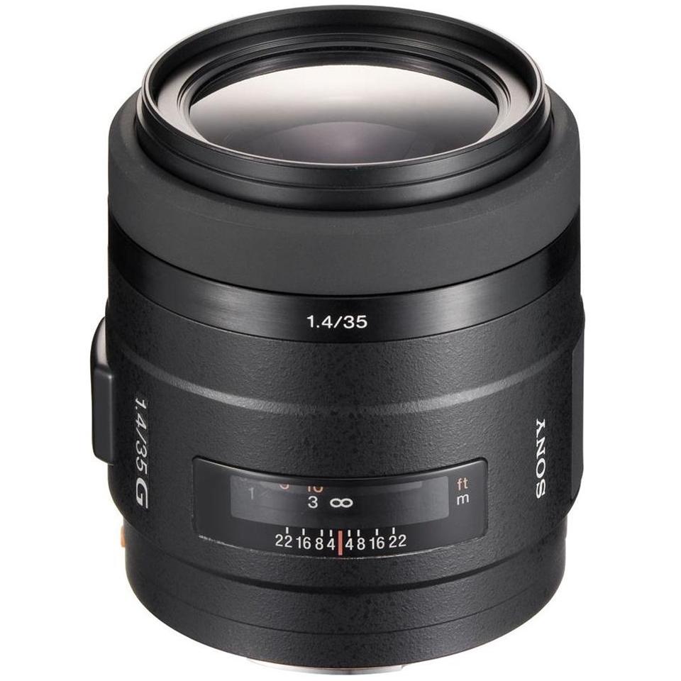 Sony 35mm f/1.4 G, Full Frame A-Mount (Sony A, Vollformat), Objektiv, Schwarz