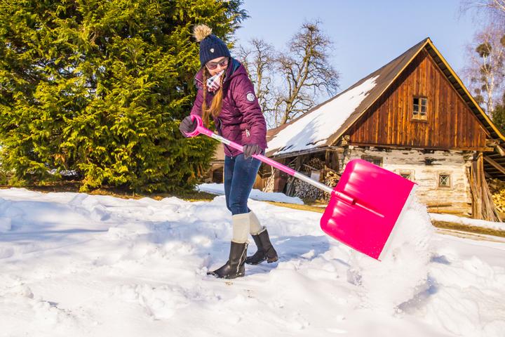 Produktbild Freund Schneeschieber/ Schneeschaufel Victoria kunststoff, pink