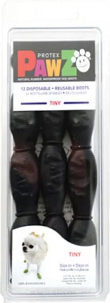 Productafbeelding Pawz Hondenschoen XXXS 2,5cm zwart 12 stuks - (278092) (Hondenschoenen)