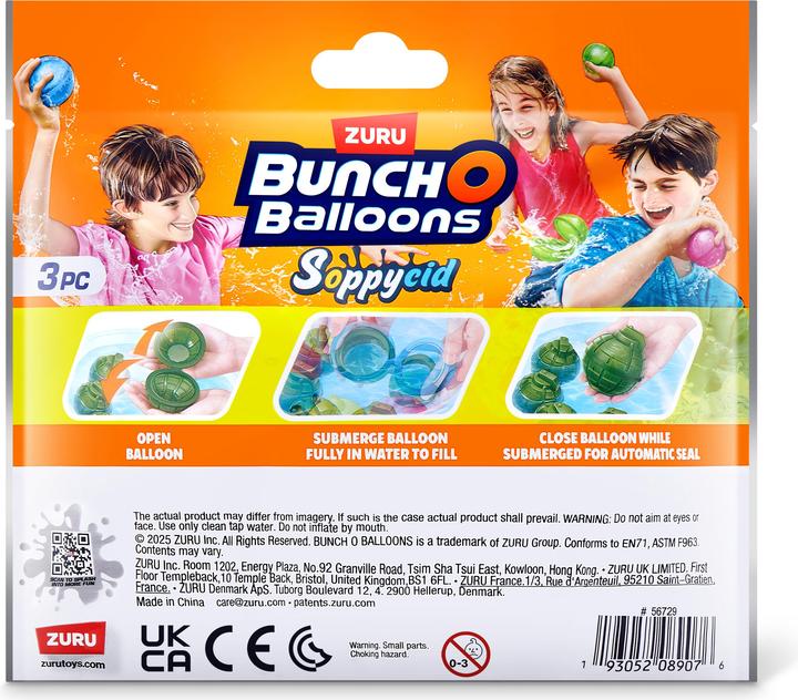 Produktbild Zuru Bunch-o-Balloons Wiederverwendbare magnetische Wassergranaten, 3er-Pack (3x)