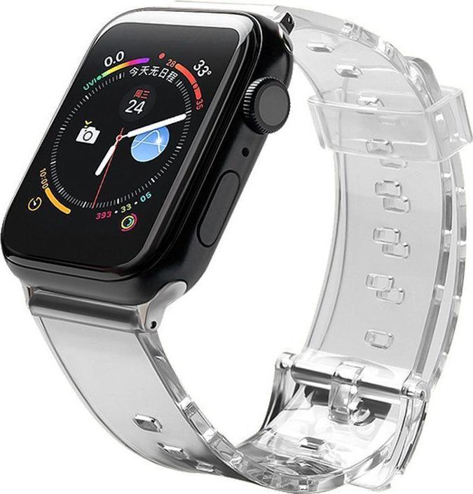 Immagine prodotto Hurtel Cinturino Leggero in Silicone Bracciale Orologio Bracciale Orologio 6/5/4/3/2 (44mm / 42mm) Nero (Silicone, 3, 4)