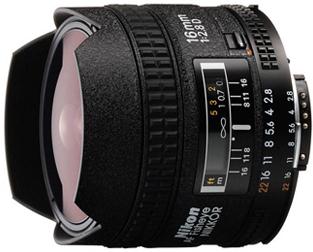 Produktbild Nikon Objektiv 16mm f/2.8D AF Fisheye-Nikkor (CH) (Nikon F, Vollformat)