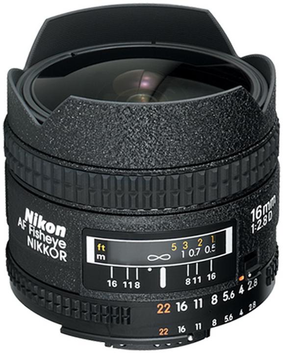 Produktbild Nikon Objektiv 16mm f/2.8D AF Fisheye-Nikkor (CH) (Nikon F, Vollformat)