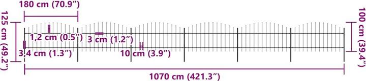 Produktbild vidaXL Zaun