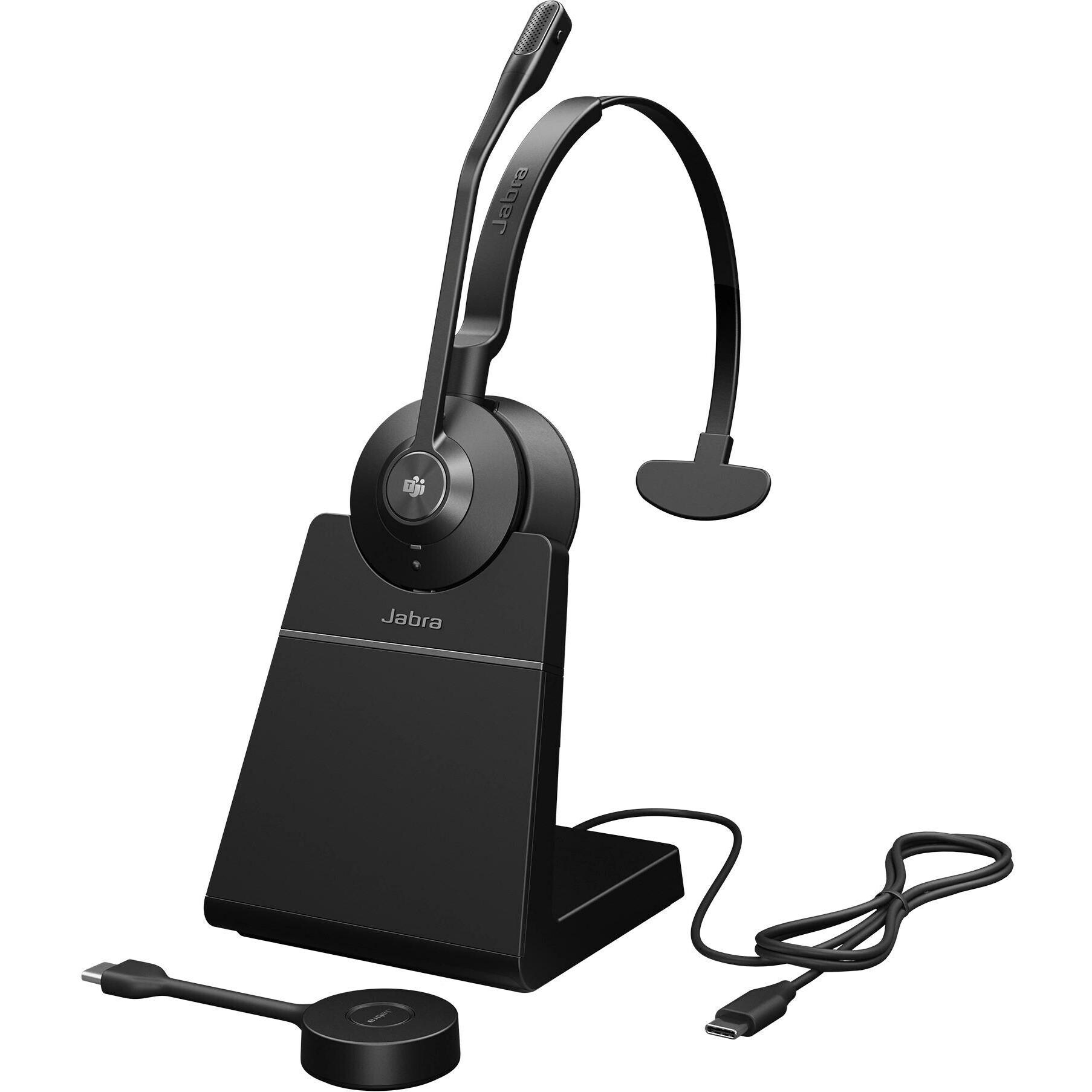 Jabra Engage 55 Se Ms Mono (Kabellos, USB-C), Office Headset, Schwarz