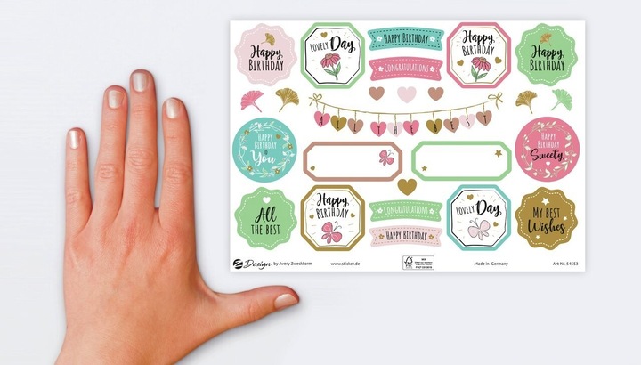 Produktbild Avery Deko Sticker