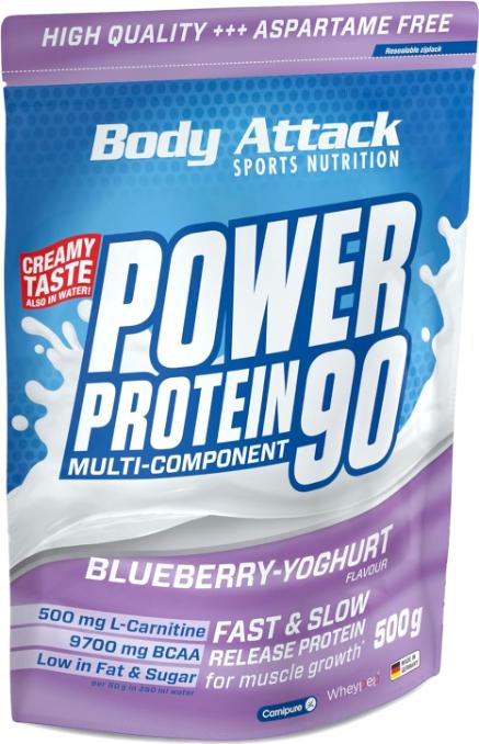 Produktbild Body Attack New Power Protein 90 (500g Beutel) (Blueberry Yoghurt, 1 Stk., 500 g)