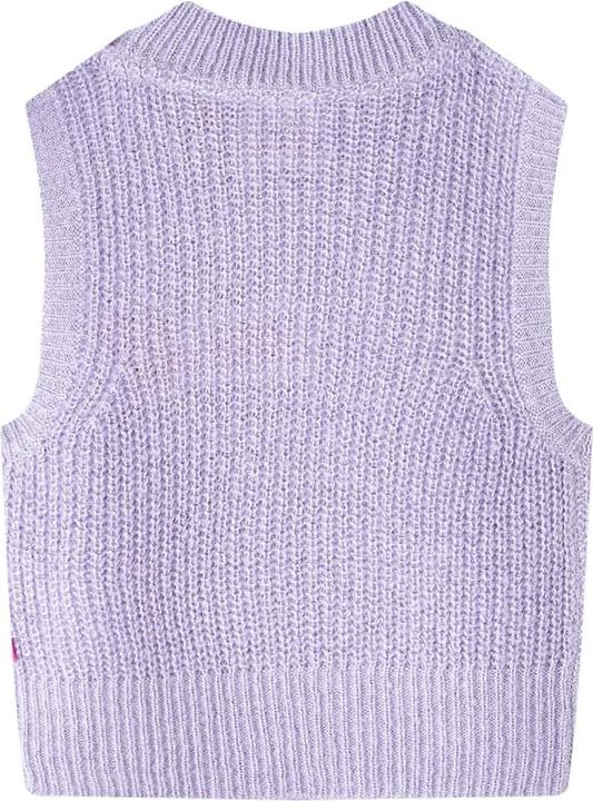 Actual product image VidaXL Children's jumper waistcoat knitted light purple 104,Material: 67 (104)