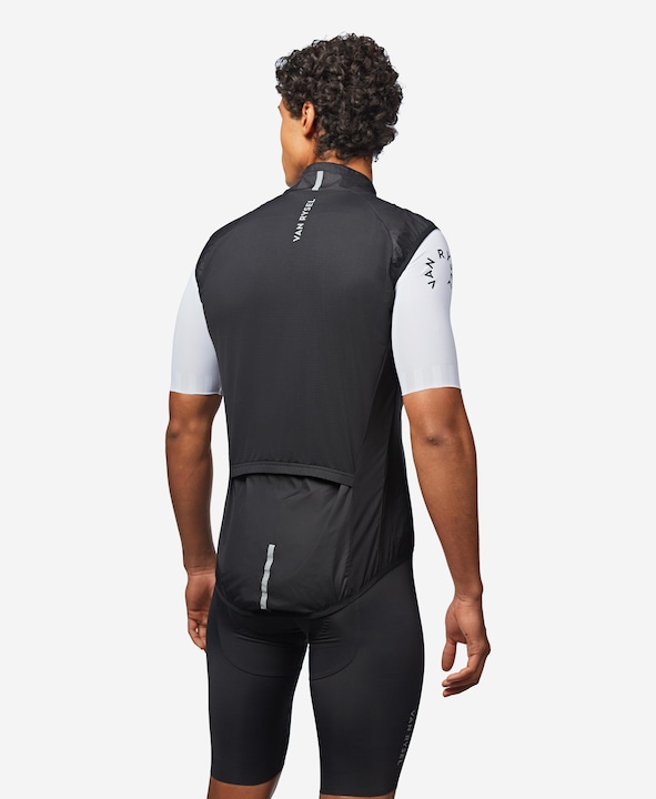 Actual product image Van rysel Men's Road Cycling Ultra-Light Sleeveless Windproof Gilet - Black (S)
