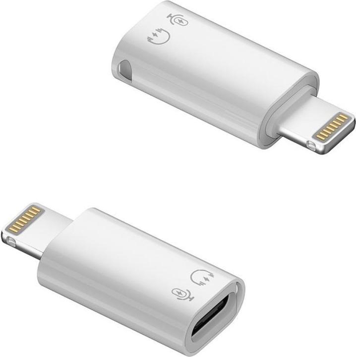 PowerGuard Lightning USB-C Hoofdtelefoonadapter Laad & Data OTG (Bliksem, USB Type C)