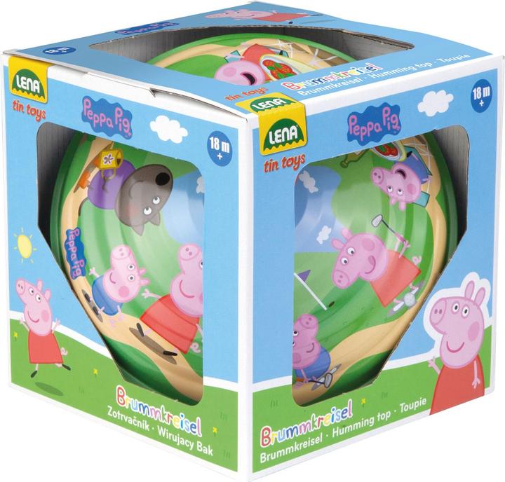 Image du produit Lena Toupie bourdonnante 19 cm Peppa Pig, boîte de présentation