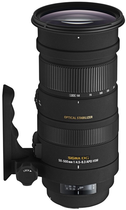 Produktbild Sigma 50-500mm, f/4.5-6.3 DG APO OS HSM, Nikon (Nikon F, Vollformat)