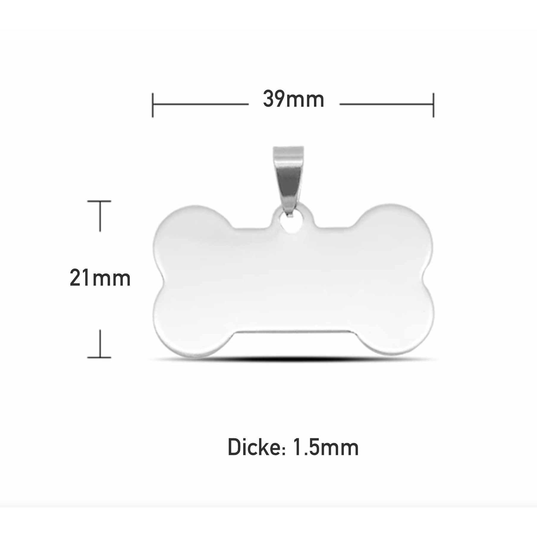 Thumbnail - XTool Bone-Shaped Stainless Steel Dog Tag - 10 pcs, 3D Drucker Zubehör