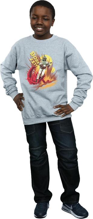 Actual product image Star Wars Boys Boba Fett Rocket Powered Sweatshirt (128)
