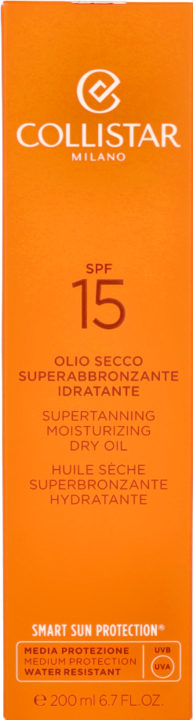 Immagine prodotto Collistar Olio secco superabbronzante Spf 15 (Spray solare, SPF 15, 200 ml, 150 g)