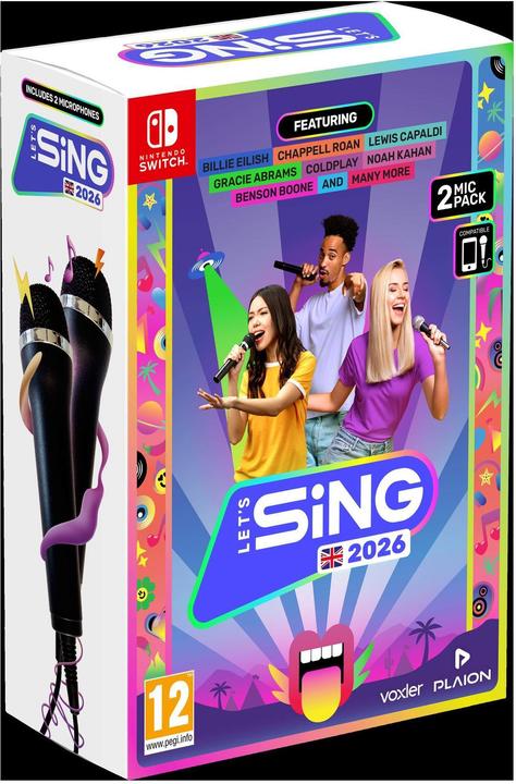 Actual product image Plaion Let's Sing 2026 International Version (+ 2 Mics) (Switch)