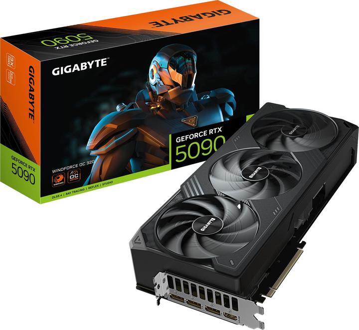 Actual product image Gigabyte GeForce RTX 5090 WINDFORCE OC (32 GB)