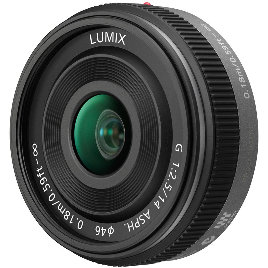 Panasonic 14mm f/2.5 II ASPH. (Micro Four Thirds, Micro Four Thirds), Objektiv, Schwarz