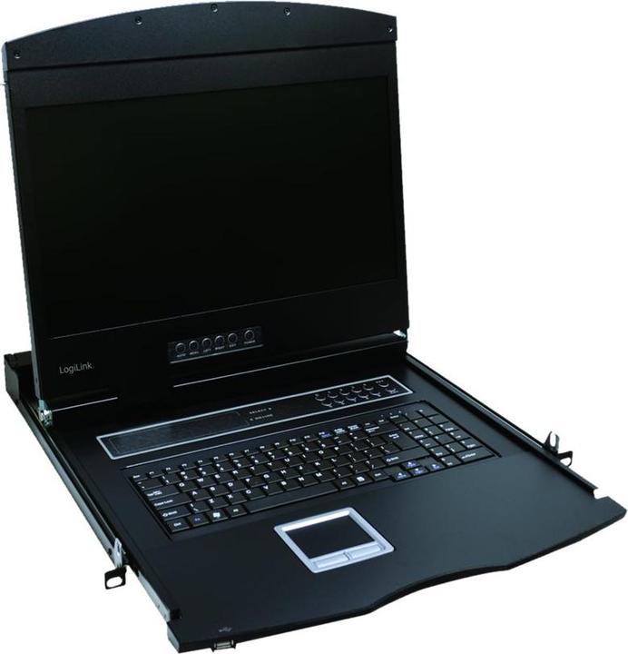 Image du produit LogiLink Console KVM LCD avec écran TFT 19" et clavier (FR)
