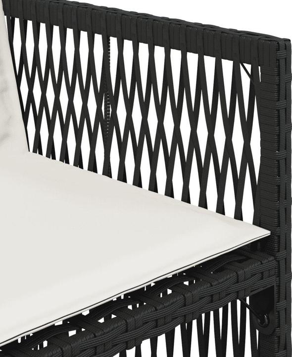 Immagine prodotto vidaXL Mobili da giardino set da pranzo set da giardino gruppo di sedute 17pcs nero poli rattan (330 cm)