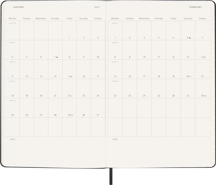 Produktbild Moleskine Schüleragenda Hard Cover Daily Notebook (A5, 1 Tag / 1 Seite)
