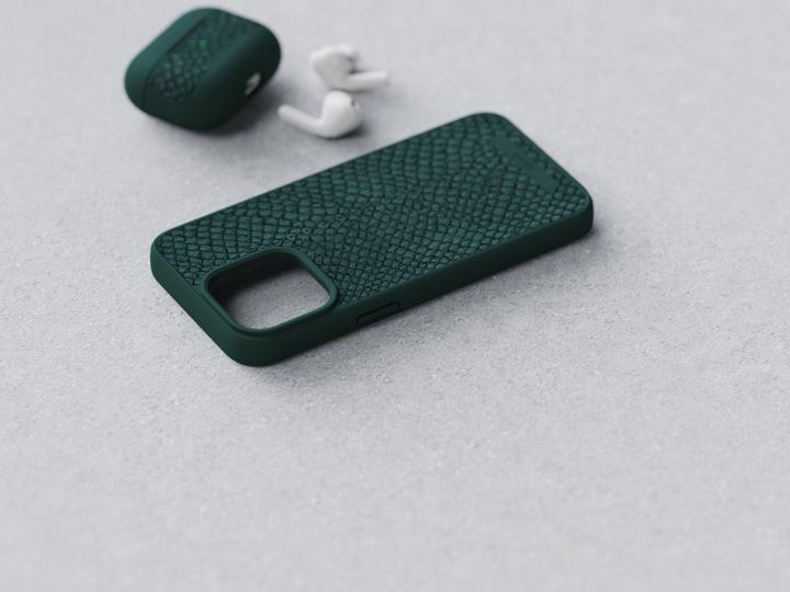 Produktbild Njord Salmon Leather Magsafe Case for iPhone 15 Pro Max, Green (Apple iPhone 15 Pro Max)