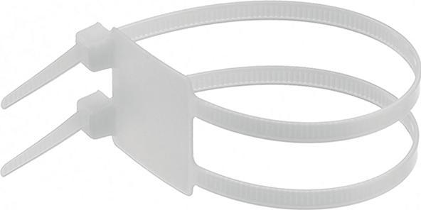 Produktbild HellermannTyton Kabelband mit B-Feld IT50RD (Kunststoffkabelbinder, 205 mm, 50 Stk.)