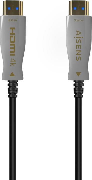 Actual product image Aisens CABLE HDMI V2.0 OPTICO ACTIVO AOC 4K60HZ M/M 100M NEGRO (100 m, HDMI, 2.0)