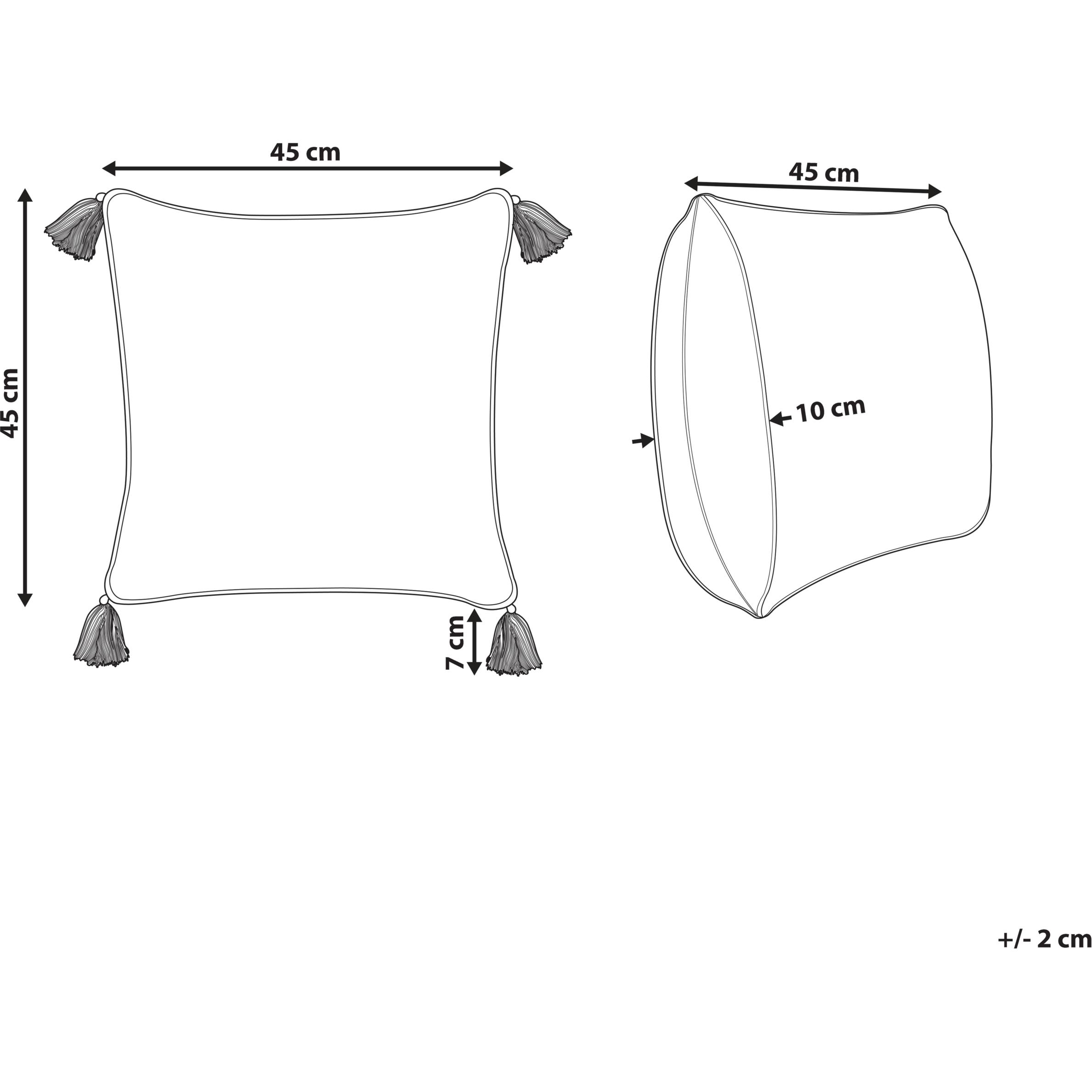 Thumbnail - Beliani, Dekokissen, Malus (45 x 45 cm)
