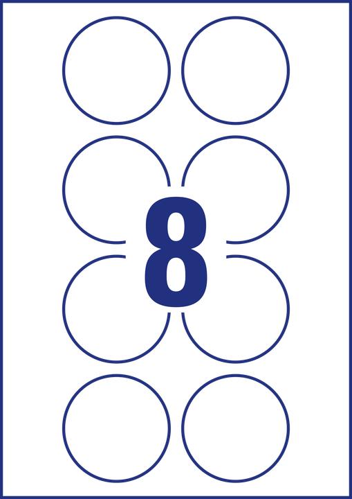 Actual product image Avery Round labels