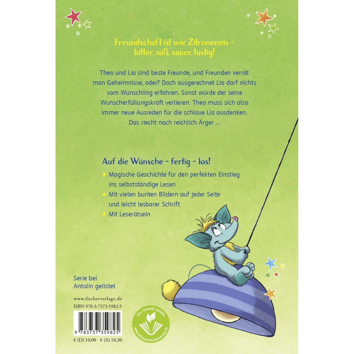 Thumbnail - Der Wunschling – Freundschaft ist wie Zitroneneis, Kinderbücher von Annette Brahms