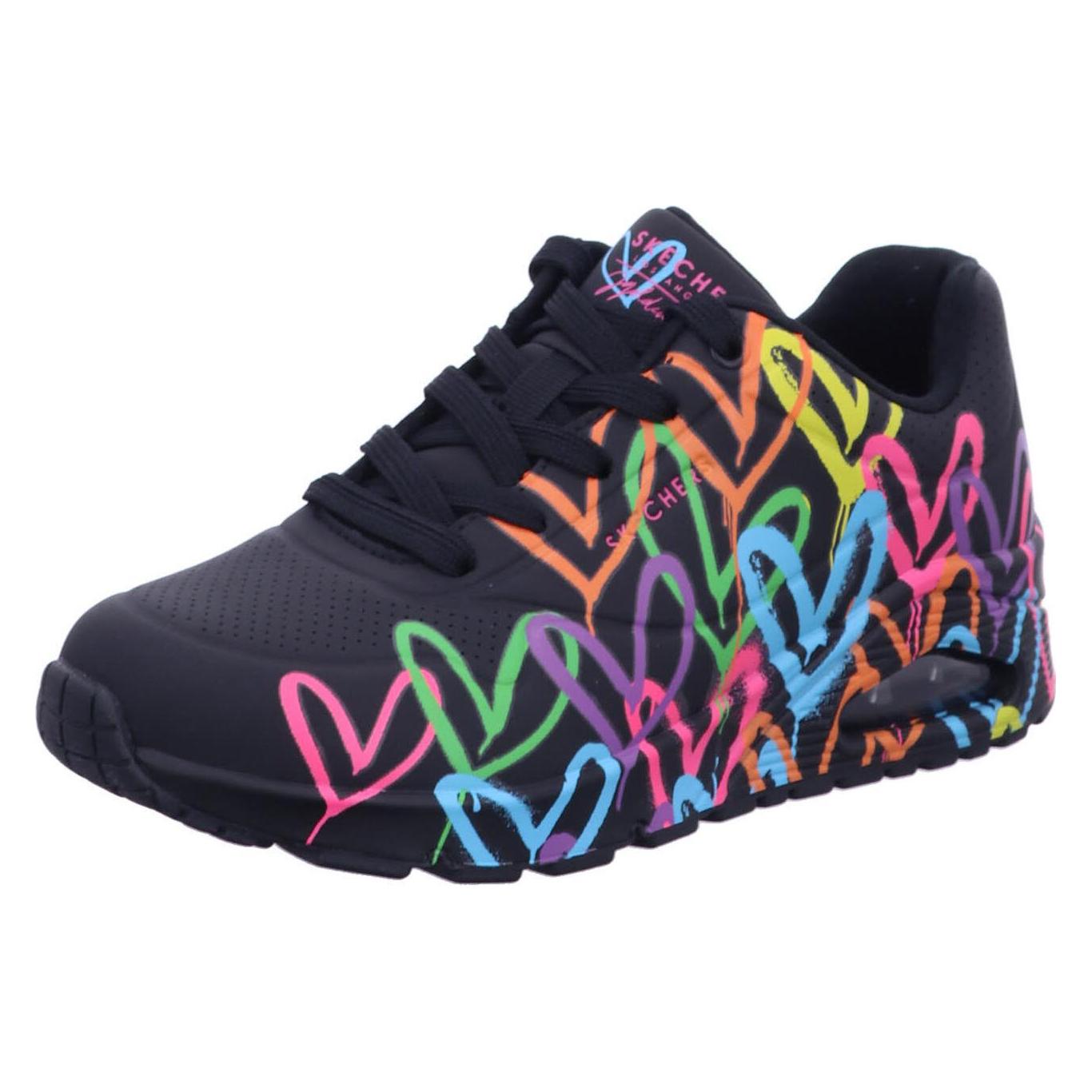 Skechers, Damen, Sneakers, Sneaker Uno - Highlight Love, Schwarz, (36)