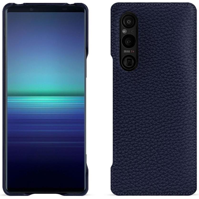 Noreve Lederschutzhülle (Sony Xperia 1 V), Smartphone Hülle, Violett