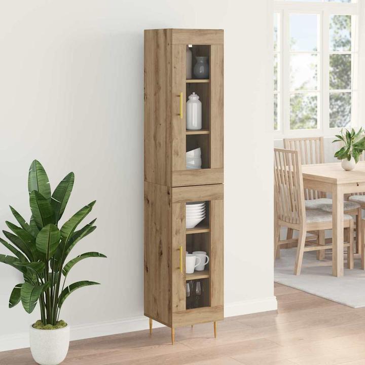 Actual product image vidaXL Moderner Buffetschrank (34 x 34 x 180 cm)