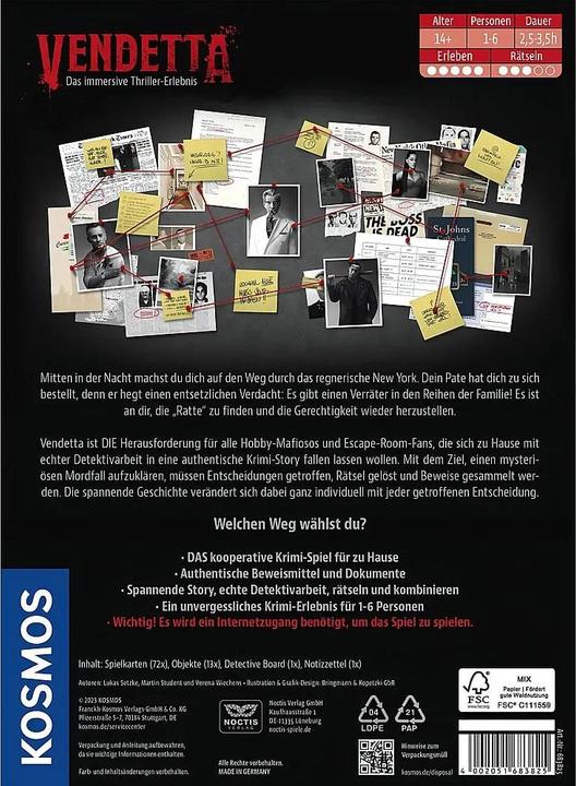 Produktbild Kosmos Vendetta (Deutsch, 1 - 6 Spieler)