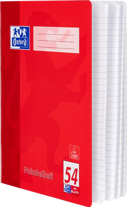 Produktbild Oxford Vokabelheft (A4, Liniert, Harter Einband)