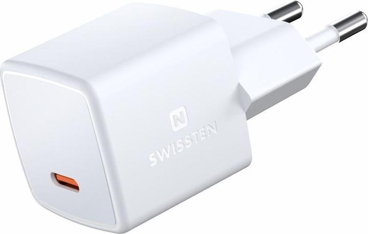 Swissten MINI GaN TRAVEL CHARGER USB-C 33W Power Delivery (33 W, 1 portion)