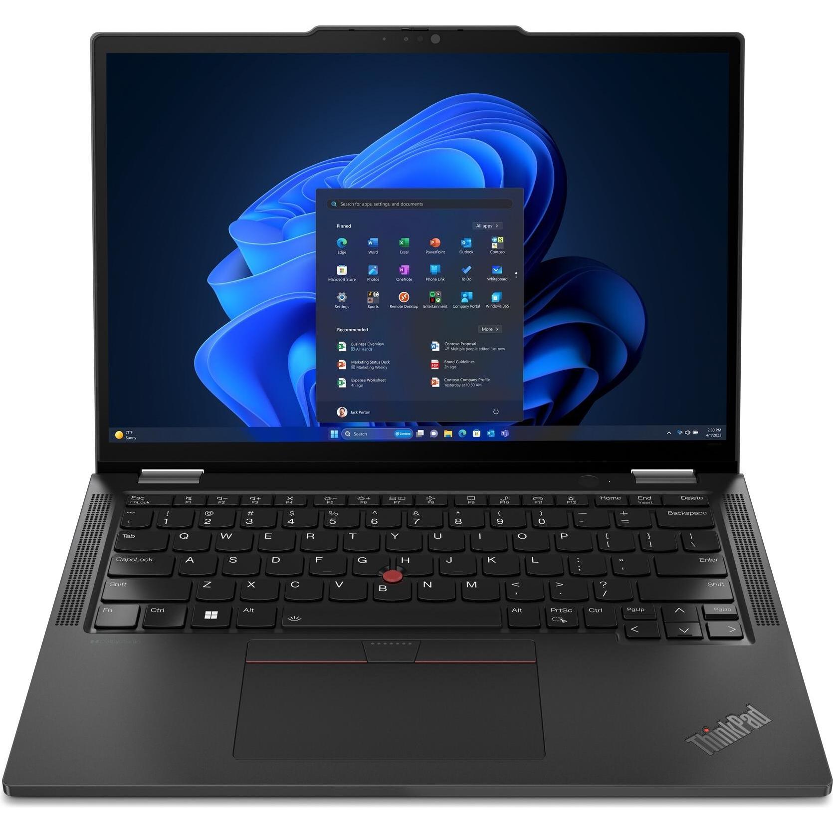 Lenovo ThinkPad X13 2-in-1 Gen 5 (13.30", 512 GB, 16 GB, DE, Intel Core Ultra 5 125U), Notebook, Sch