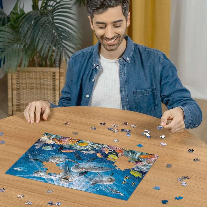 Immagine prodotto Ravensburger Delfini nella barriera corallina (500 pezzi)