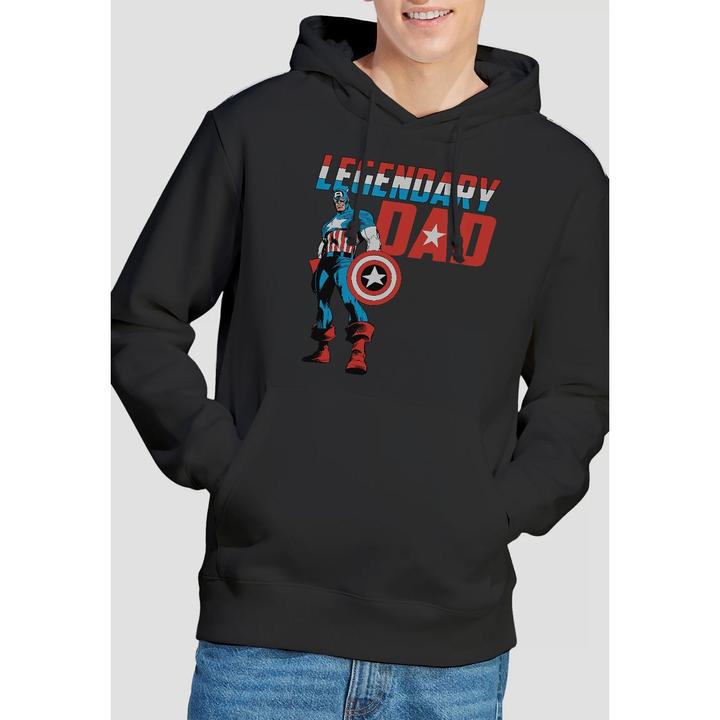 Image du produit Captain America - Sweat à capuche LEGENDARY DAD - Homme (S)