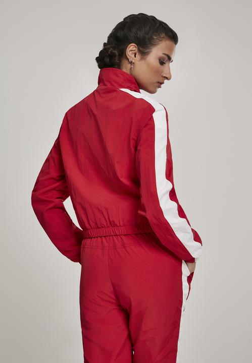 Actual product image Urban Classics Ladies Short Striped Crinkle Track Jacket (XS)