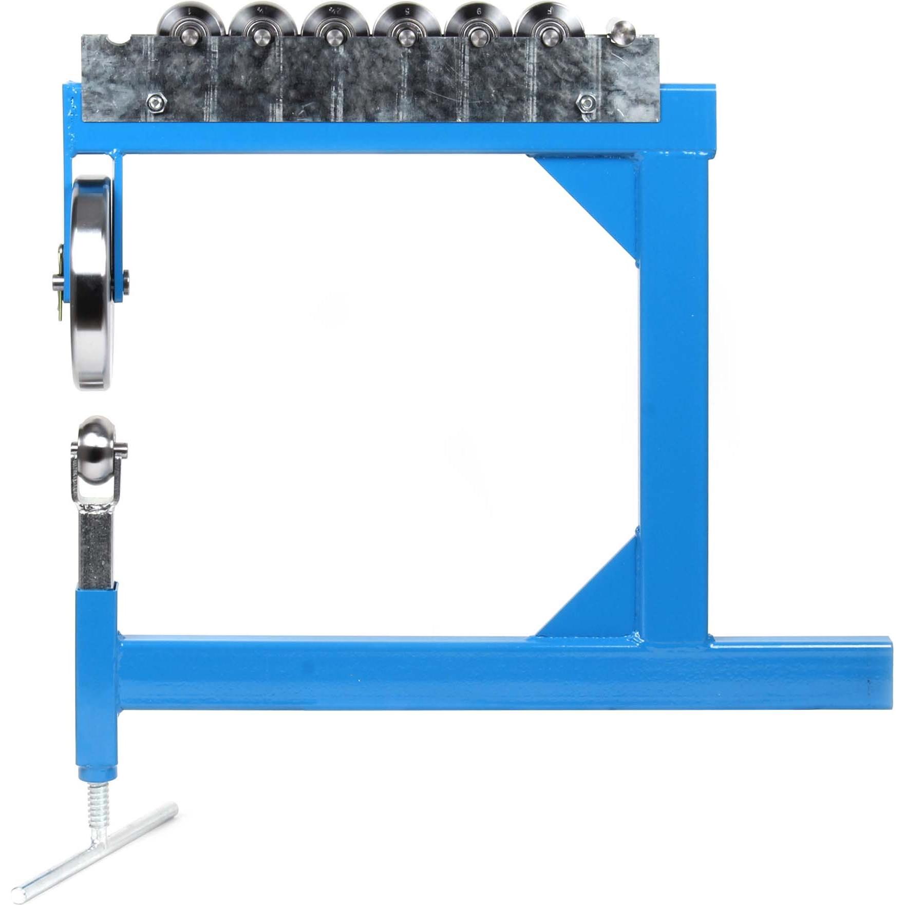 Wiltec, Fahrzeug Werkzeug, Rollenstreckmaschine English Wheel 15mm 6 Rollen Blechbearbeitung Metall