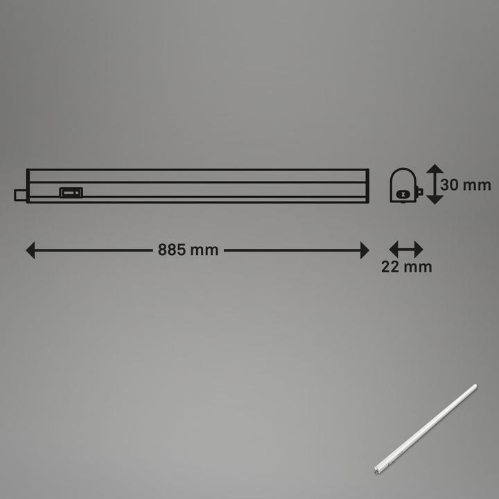 Image du produit Briloner 2 x LED under cabinet lamp, 873mm (2200 lm)