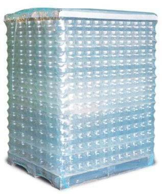 Produktbild Transpak Schrumpfhaube Masse 1250+850x1300mm Stärke 100µ LDPE transparent Seitenfalte (50 x)