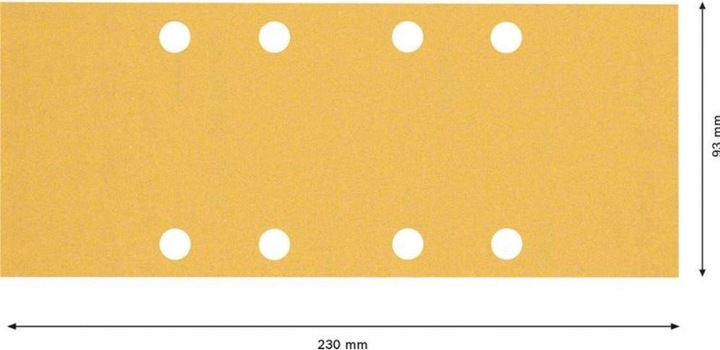Actual product image Bosch Professional Zubehör Expert C470 Sandpaper with 8 holes for orbital sander, 93 x 230 mm, G 120, 10 pcs. (120)