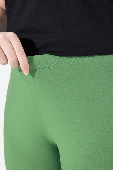 Immagine prodotto Ulla Popken Leggings a 7/8 in cotone biologico con orli di pizzo (42, 44)