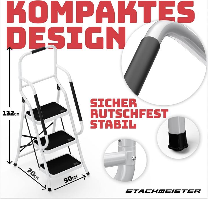 Produktbild Stackmeister Sicherheitsleiter (Trittleiter, 70 cm)